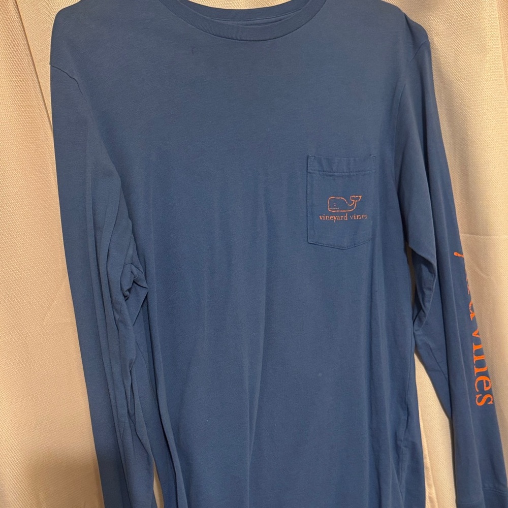 Vineyard Vines Ocean Blue Long Sleeve Tee